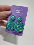 Aqua Glitz Classic Dangles