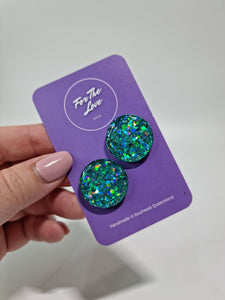 Aqua Glitz Mega Studs